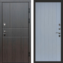 Входная дверь Termo-Door Вертикаль Венге - Flat Grey софт