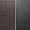 Входная дверь Termo-Door Вертикаль Венге - Флэт Черный кварц