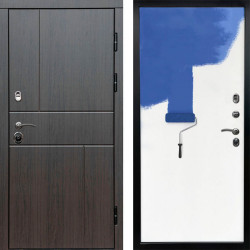 Входная дверь Termo-Door Вертикаль Венге - Гладкая Панель Под Покраску Под покраску (грунт)