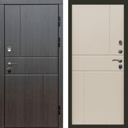 Входная дверь Termo-Door Вертикаль Венге - Горизонт Слоновая кость