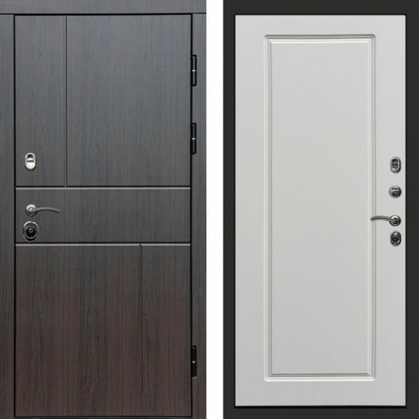 Входная дверь Termo-Door Вертикаль Венге - Гранд Белый софт