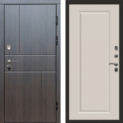 Входная дверь Termo-Door Вертикаль Венге - Гранд Слоновая кость