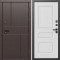 Входная дверь Termo-Door Вертикаль Венге - Классика белое дерево