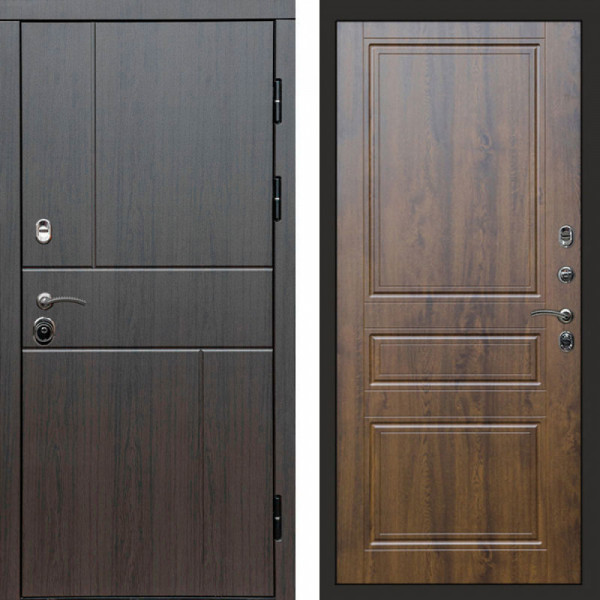 Входная дверь Termo-Door Вертикаль Венге - Классика дуб