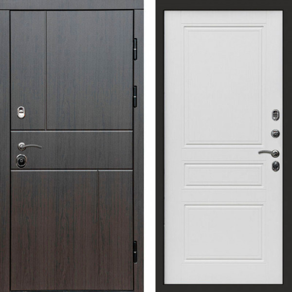 Входная дверь Termo-Door Вертикаль Венге - Классика лиственница