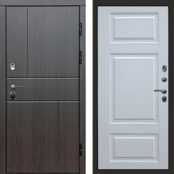 Входная дверь Termo-Door Вертикаль Венге - Лион Белый софт