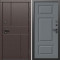 Входная дверь Termo-Door Вертикаль Венге - Лион Grey софт