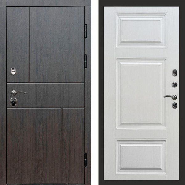 Входная дверь Termo-Door Вертикаль Венге - Лион Лиственница