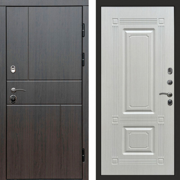 Входная дверь Termo-Door Вертикаль Венге - Мадрид Лиственница