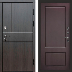 Входная дверь Termo-Door Вертикаль Венге - Марсель Шоколад