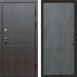 Входная дверь Termo-Door Вертикаль Венге - Мастино Бетон темный