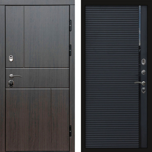 Входная дверь Termo-Door Вертикаль Венге - Porte black