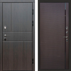Входная дверь Termo-Door Вертикаль Венге - Porte Шоколад