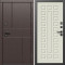Входная дверь Termo-Door Вертикаль Венге - Престиж бежевый матовый