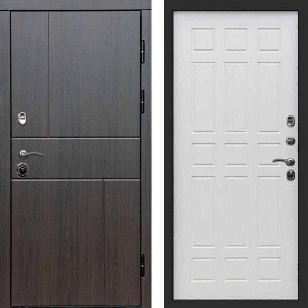 Входная дверь Termo-Door Вертикаль Венге - Спарта лиственница