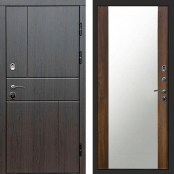 Входная дверь Termo-Door Вертикаль Венге - Зеркало дуб