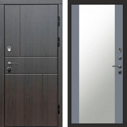 Входная дверь Termo-Door Вертикаль Венге - Зеркало Grey Софт