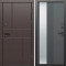 Входная дверь Termo-Door Вертикаль Венге - Зеркало Люмис Грей Софт