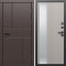 Входная дверь Termo-Door Вертикаль Венге - Зеркало Люмис Капучино