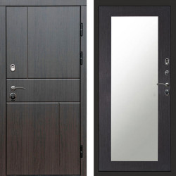 Входная дверь Termo-Door Вертикаль Венге - Зеркало Триумф венге