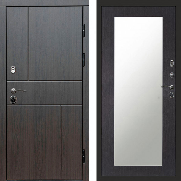 Входная дверь Termo-Door Вертикаль Венге - Зеркало Триумф венге