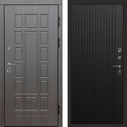 Входная дверь Termo-Door Виргиния Венге - Flat Черный кварц