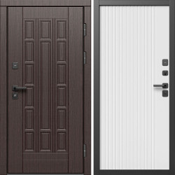 Входная дверь Termo-Door Виргиния Венге - Флэт Белый софт