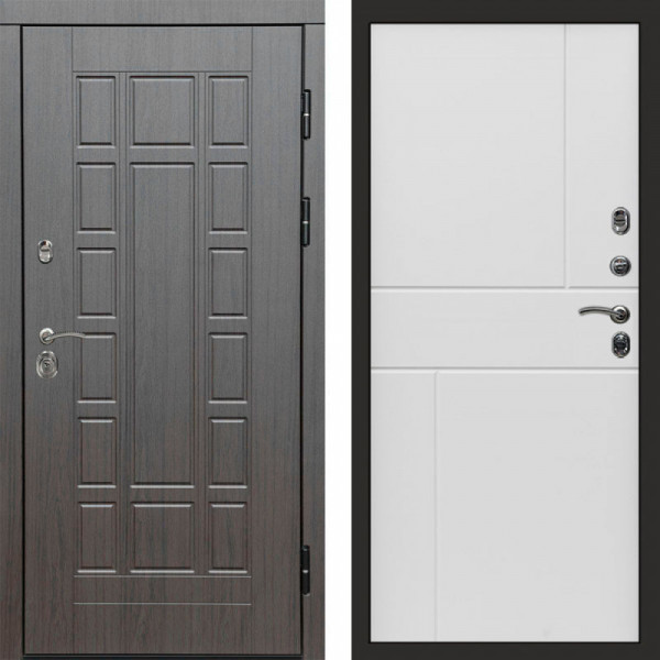 Входная дверь Termo-Door Виргиния Венге - Горизонт белый