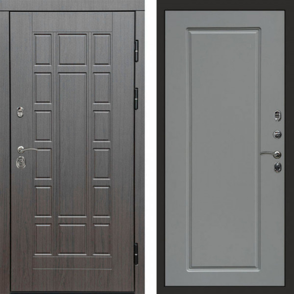 Входная дверь Termo-Door Виргиния Венге - Гранд Grey софт