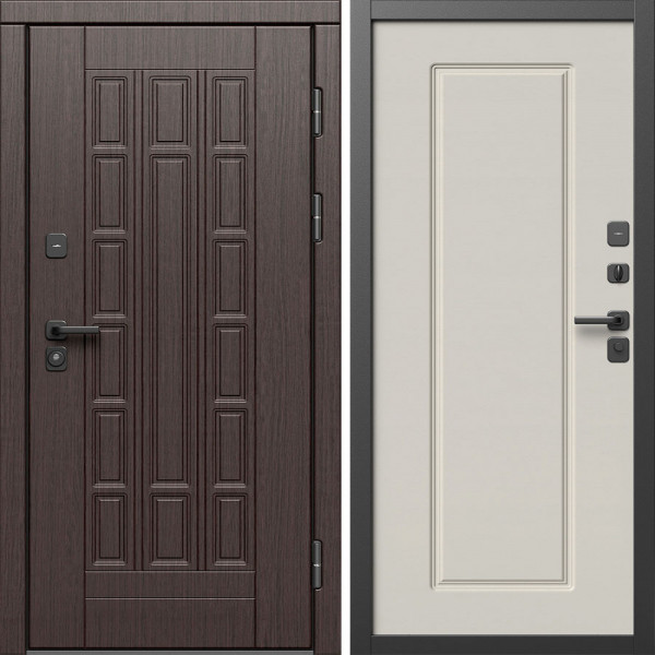 Входная дверь Termo-Door Виргиния Венге - Гранд Слоновая кость