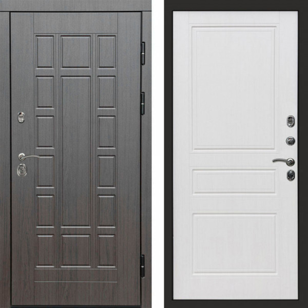 Входная дверь Termo-Door Виргиния Венге - Классика белое дерево