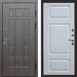 Входная дверь Termo-Door Виргиния Венге - Лион Белый софт