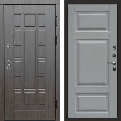 Входная дверь Termo-Door Виргиния Венге - Лион Grey софт