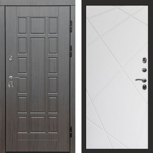 Входная дверь Termo-Door Виргиния Венге - Лучи белый