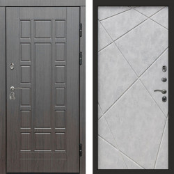 Входная дверь Termo-Door Виргиния Венге - Лучи бетон светлый