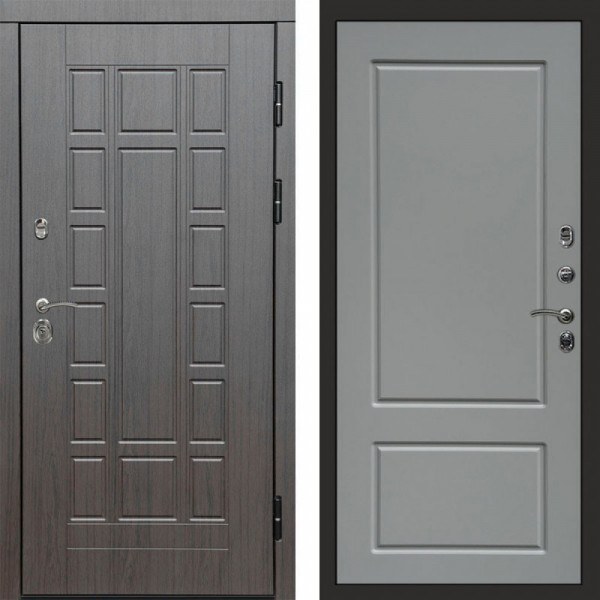 Входная дверь Termo-Door Виргиния Венге - Марсель Grey софт