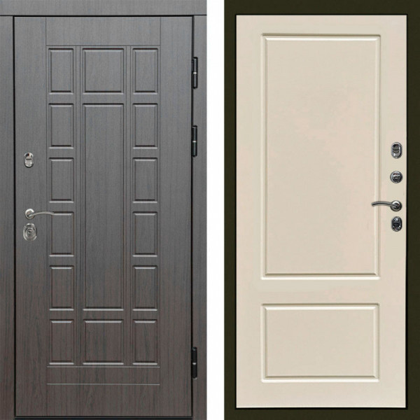 Входная дверь Termo-Door Виргиния Венге - Марсель Слоновая кость