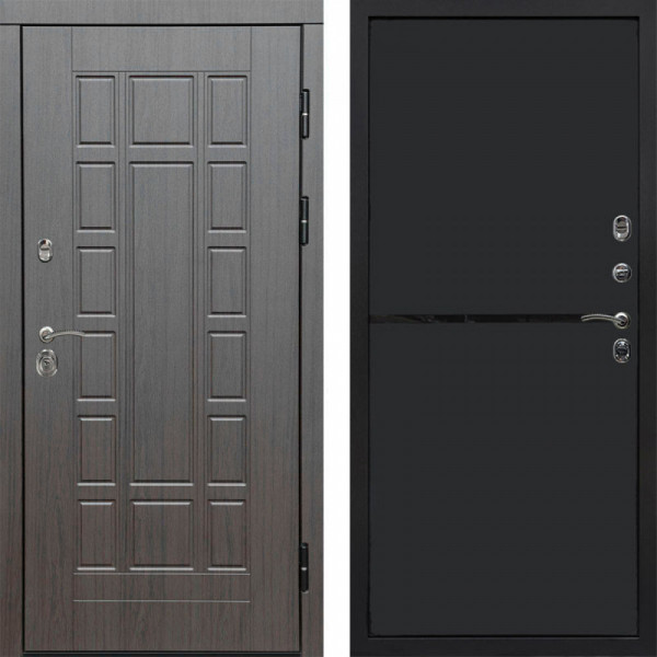 Входная дверь Termo-Door Виргиния Венге - Нео Black