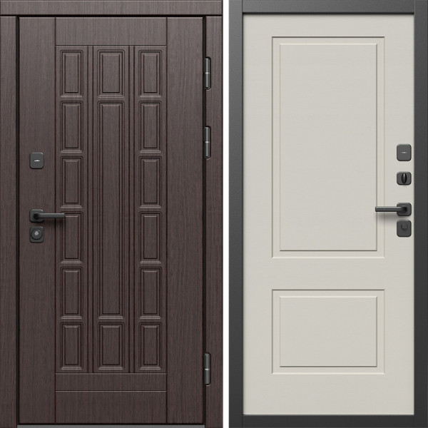 Входная дверь Termo-Door Виргиния Венге - Нео Классика Слоновая Кость