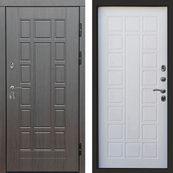 Входная дверь Termo-Door Виргиния Венге - Престиж белое дерево