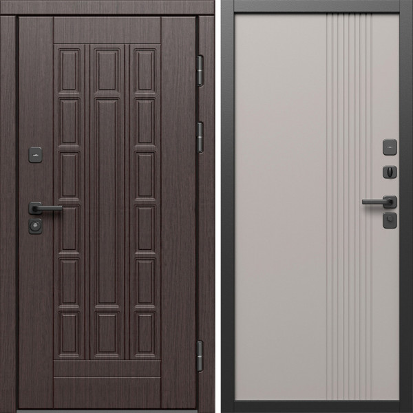 Входная дверь Termo-Door Виргиния Венге - Страйп Капучино