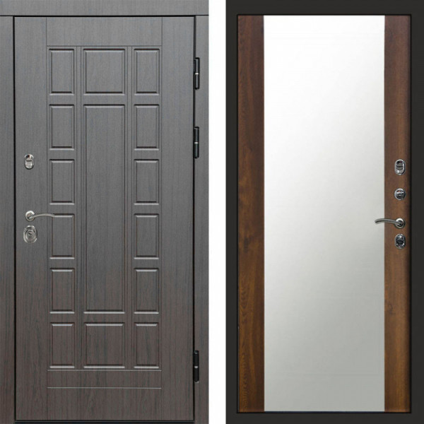 Входная дверь Termo-Door Виргиния Венге - Зеркало дуб