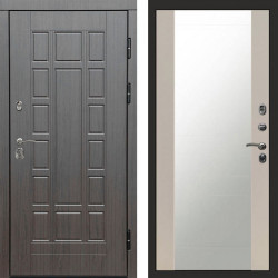 Входная дверь Termo-Door Виргиния Венге - Зеркало Слоновая кость