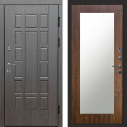 Входная дверь Termo-Door Виргиния Венге - Зеркало Триумф дуб