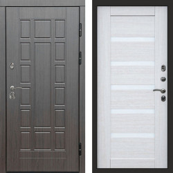 Входная дверь Termo-Door Виргиния Венге - Зеркало Триумф Царга лиственница 4500 / 5500