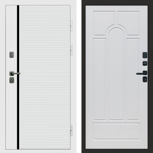 Входная дверь Termo-Door White Line - Арка белое дерево