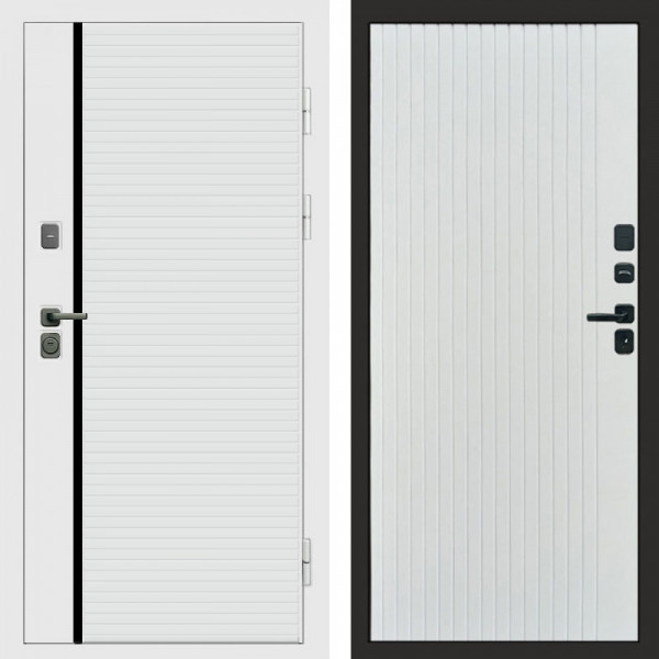 Входная дверь Termo-Door White Line - Flat Белый софт