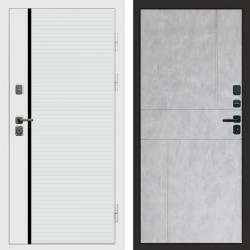 Входная дверь Termo-Door White Line - Горизонт бетон светлый