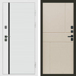 Входная дверь Termo-Door White Line - Горизонт Слоновая кость