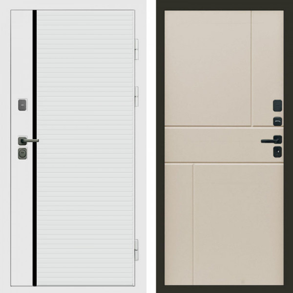 Входная дверь Termo-Door White Line - Горизонт Слоновая кость